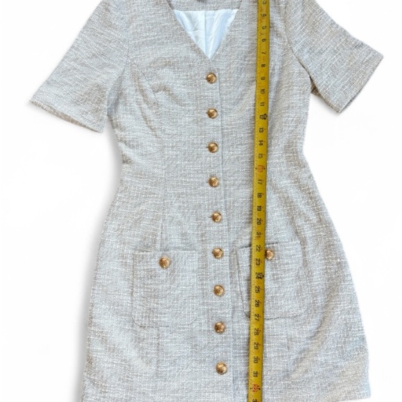 Rachel Parcell Cream Button-Front Mini Dress - Picture 5 of 7